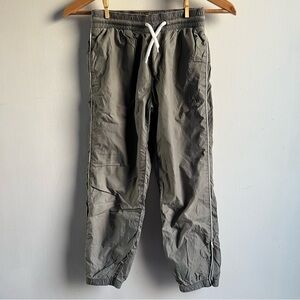GAP Kids Olive Green Joggers with White Drawstring